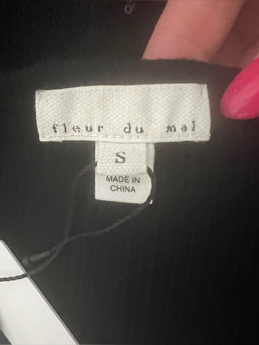 NEW NWT Fleur Du Mal Sequin Knit Bodycon Midi Dress In Black - Picture 10 of 12